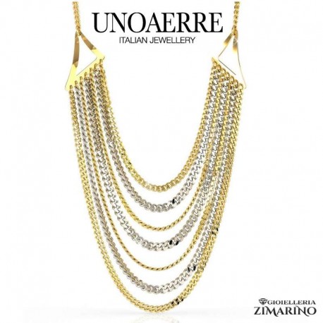 UNOAERRE Collana bicolore